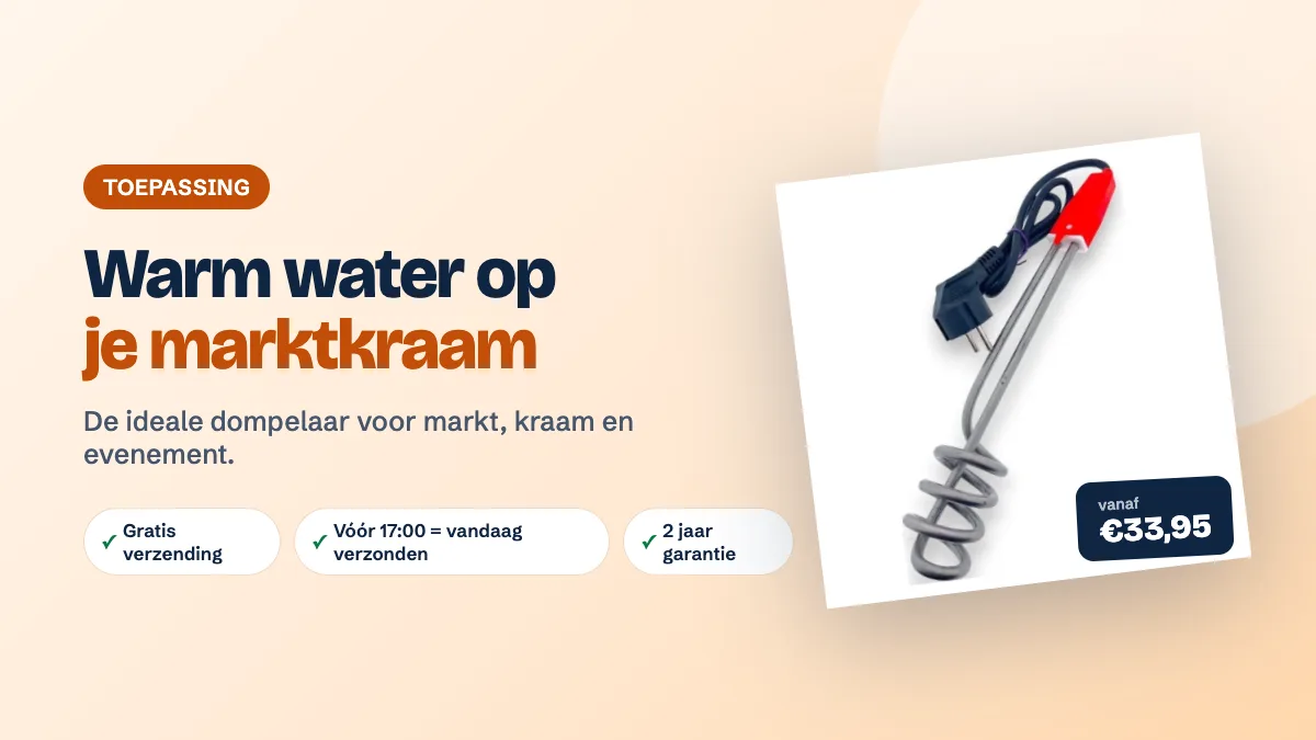 De juiste dompelaar voor je marktkraam